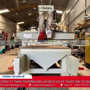 Máy cnc 1 đầu cắt 1 đầu khoan Xingfa thay dao tự động đã qua sử dụng