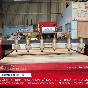 Máy cnc đục khắc gỗ 6 đầu đã qua sử dụng