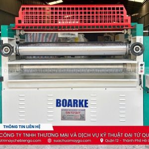 Máy lăn keo 1 mặt 1300mm BOARKE đã qua sử dụng